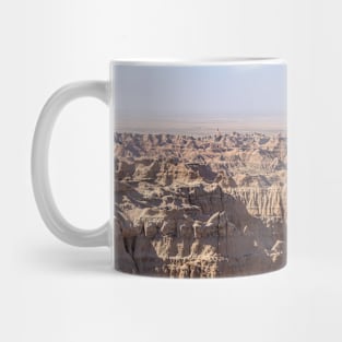 Rock formations at Badlands National Park Mug